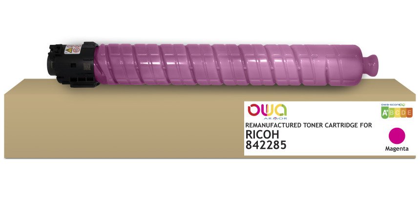 Toner remanufacturé OWA - standard - Magenta - pour RICOH 842285