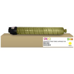 Toner remanufacturé OWA - standard - Jaune - pour RICOH 842284