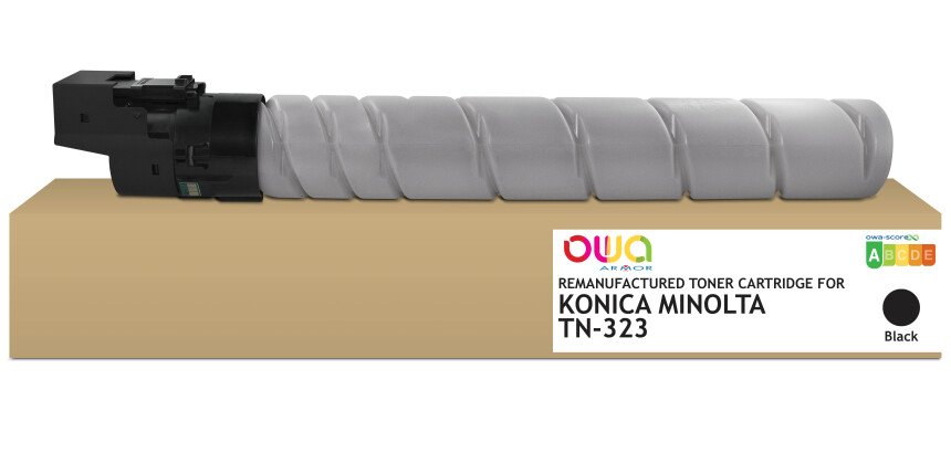 Toner remanufacturé OWA - standard - Noir - pour KONICA MINOLTA TN323