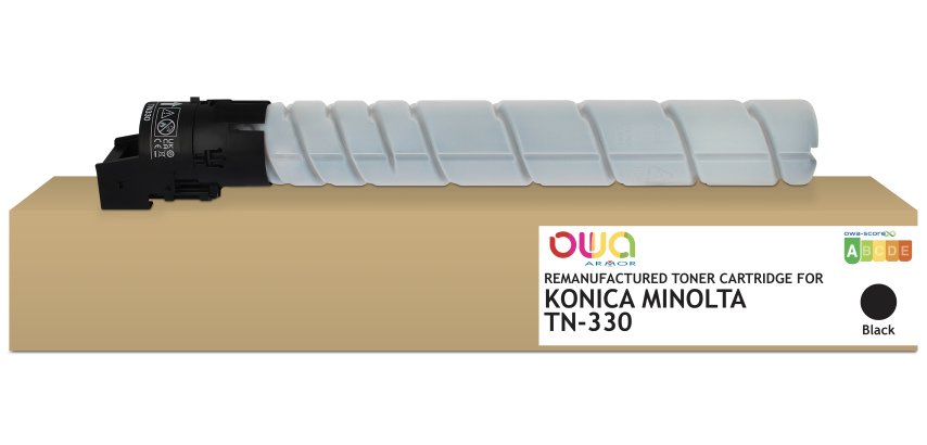Toner remanufacturé OWA - standard - Noir - pour KONICA MINOLTA TN-330