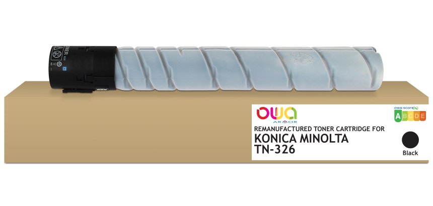 Toner remanufacturé OWA - standard - Noir - pour KONICA MINOLTA TN326