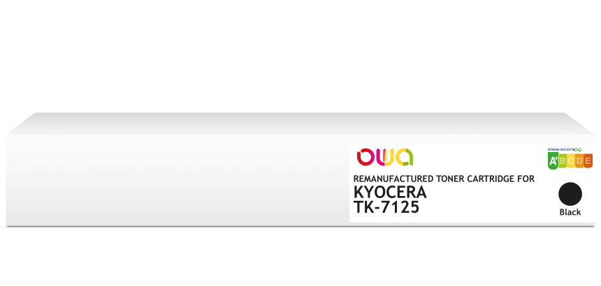 OWA Remanufactured Toner - Standard - Black - for KYOCERA TK-7125