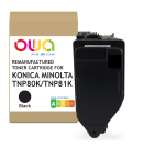 Toner remanufacturé OWA - standard - Noir - pour KONICA MINOLTA TNP-80 K, TNP-81 K
