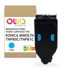 Toner remanufacturé OWA - standard - Cyan - pour KONICA MINOLTA TNP-80 C, TNP-81 C