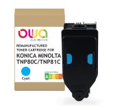 EN_Toner remanufacturé OWA - standard - Cyan - pour KONICA MINOLTA TNP-80 C, TNP-81 C