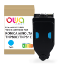Toner remanufacturé OWA - standard - Cyan - pour KONICA MINOLTA TNP-80 C, TNP-81 C