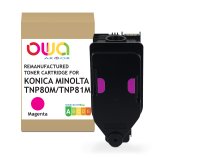 EN_Toner remanufacturé OWA - standard - Magenta - pour KONICA MINOLTA TNP-80 M, TNP-81 M
