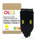 Toner remanufacturé OWA - standard - Jaune - pour KONICA MINOLTA TNP-80 Y, TNP-81 Y