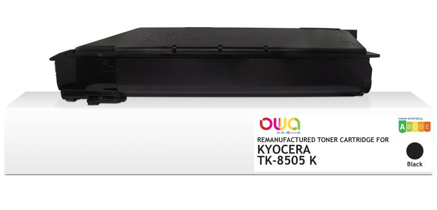 Toner remanufacturé OWA - standard - Noir - pour KYOCERA TK-8505K