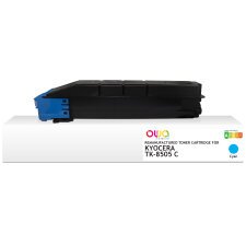 Toner remanufacturé OWA - standard - Cyan - pour KYOCERA TK-8505 C