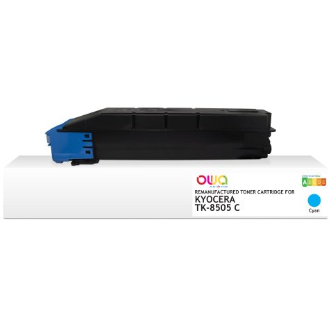 Toner remanufacturé OWA - standard - Cyan - pour KYOCERA TK-8505 C