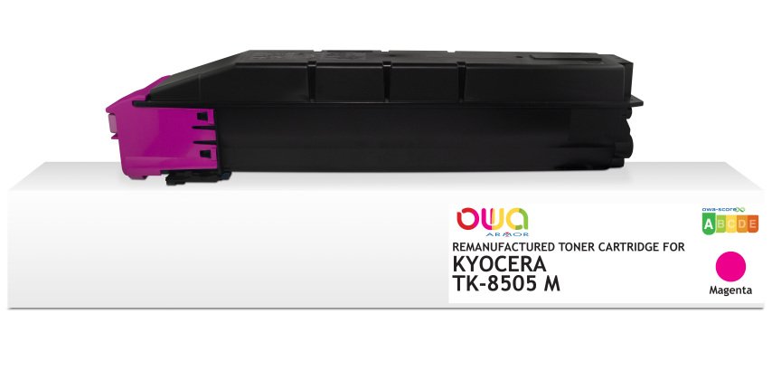 Toner remanufacturé OWA - standard - Magenta - pour KYOCERA TK-8505M