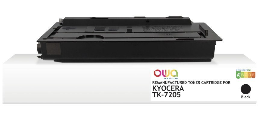Toner remanufacturé OWA - standard - Noir - pour KYOCERA TK-7205
