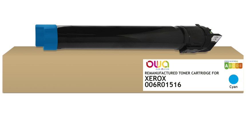 Toner remanufacturé OWA - standard - Cyan - pour XEROX 006R01516