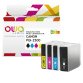 Pack de 4 cartouches OWA compatible Canon PGI2500 Noir Cyan Magenta Jaune pour imprimante jet d'encre