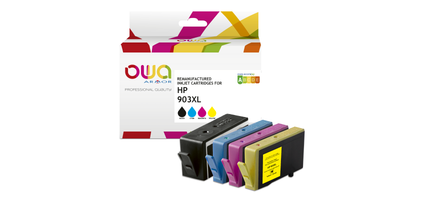 Armor K10451OW cartucho de tinta 4 pieza(s) Compatible Alto rendimiento (XL) Negro, Cian, Magenta, Amarillo