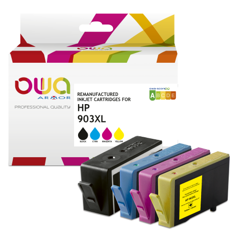 Armor K10451OW cartucho de tinta 4 pieza(s) Compatible Alto rendimiento (XL) Negro, Cian, Magenta, Amarillo