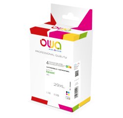 Pack de 4 cartouches OWA compatible Epson 29XL Noir Cyan Magenta Jaune pour imprimante jet d'encre