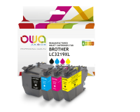 EN_Pack de 4 cartouches d'encre remanufacturées OWA - haute capacité - Noir Cyan Magenta Jaune - pour BROTHER LC-3219XLBK, LC-3219XLC, LC-32