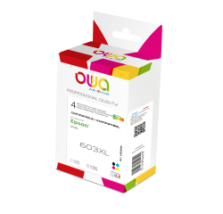 Pack de 4 cartouches d'encre remanufacturées OWA - haute capacité - Noir Cyan Magenta Jaune - pour EPSON 603XL