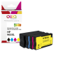 Pack de 4 cartouches d'encre remanufacturées OWA - haute capacité - Noir Cyan Magenta Jaune - pour HP 3JA30AE, 963XL