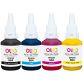 Pack de 4 bouteilles d'encre compatibles OWA - standard - Noir Cyan Magenta Jaune - pour EPSON T6641, T6642, T6643, T6644