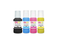 EN_Pack de 4 bouteilles d'encre compatibles OWA - standard - Noir Cyan Magenta Jaune - pour EPSON C13T03R140, C13T03R240, C13T03R340, C13T03