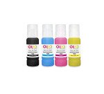 Pack de 4 bouteilles d'encre compatibles OWA - standard - Noir Cyan Magenta Jaune - pour EPSON C13T00P140, C13T00P240, C13T00P340, C13T00P440