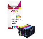 Pack de 4 cartouches d'encre remanufacturées OWA - haute capacité - Noir Cyan Magenta Jaune - pour EPSON C13T05H14010, C13T05H24010, C13T05H34010, C13T05H44010
