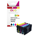 Pack de 4 cartouches d'encre remanufacturées OWA - haute capacité - Noir Cyan Magenta Jaune - pour EPSON C13T05H14010, C13T05H24010, C13T05H34010, C13T05H44010
