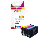 EN_Pack de 4 cartouches d'encre remanufacturées OWA - haute capacité - Black Cyan Magenta Yellow - pour EPSON C13T05H14010, C13T05H24010, C1