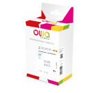 Pack de 2 cartouches d'encre remanufacturées OWA - standard - Noir 3 Couleurs - pour HP 338, 343