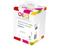 Pack of 4 cartridges OWA Compatible Brother LC3217 Black Cyan Magenta Yellow for inkjet printer