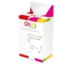 Pack de 2 cartouches d'encre remanufacturées OWA - haute capacité - Noir 3 Couleurs - pour HP 350XL, 351XL