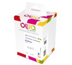 Pack de 4 cartouches d'encre remanufacturées OWA - standard - Noir Cyan Magenta Jaune - pour BROTHER LC1240 B, LC-1240C, LC-1240M, LC-1240Y