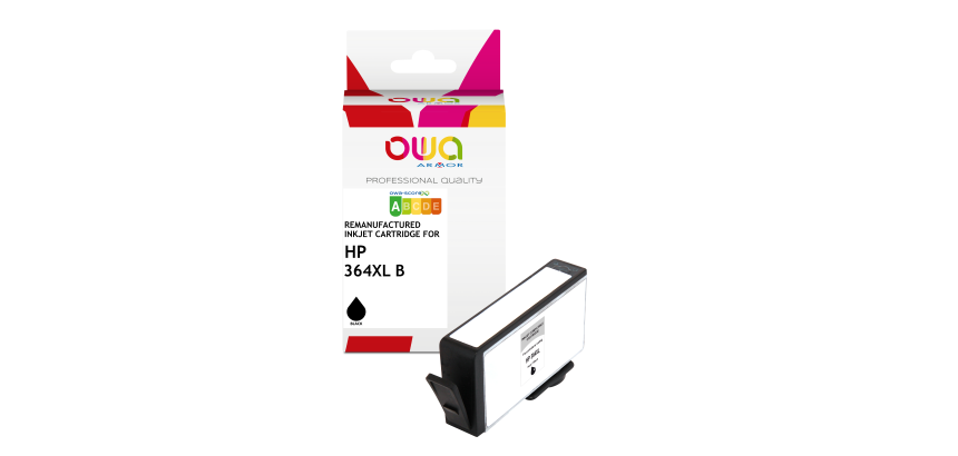 Remanufactured OWA Ink Cartridge - High Capacity - Black - for HP 364XL B
