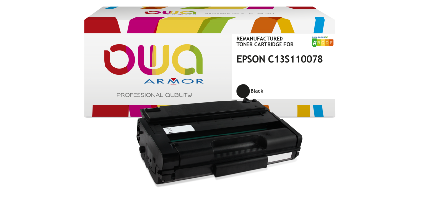 Toner remanufacturé OWA - haute capacité - Noir - pour EPSON C13S110078