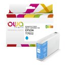 Cartouche d'encre remanufacturée OWA - standard - Cyan - pour EPSON T7022