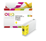 Cartouche d'encre remanufacturée OWA - standard - Jaune - pour EPSON T7024