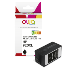 Cartouche d'encre remanufacturée OWA - haute capacité - Noir - pour HP 920XL B
