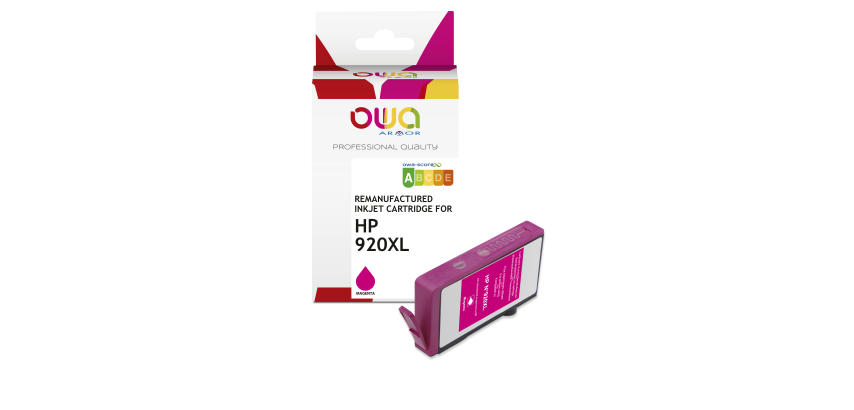 Cartouche d'encre remanufacturée OWA - haute capacité - Magenta - pour HP 920XL M
