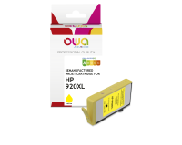 Cartouche d'encre remanufacturée OWA - haute capacité - Jaune - pour HP 920XL Y