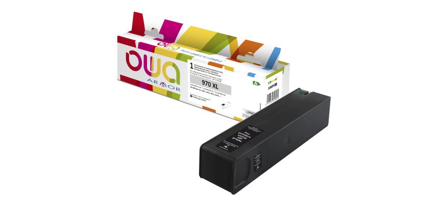 Cartouche d'encre remanufacturée OWA - haute capacité - Noir - pour HP 970XL B