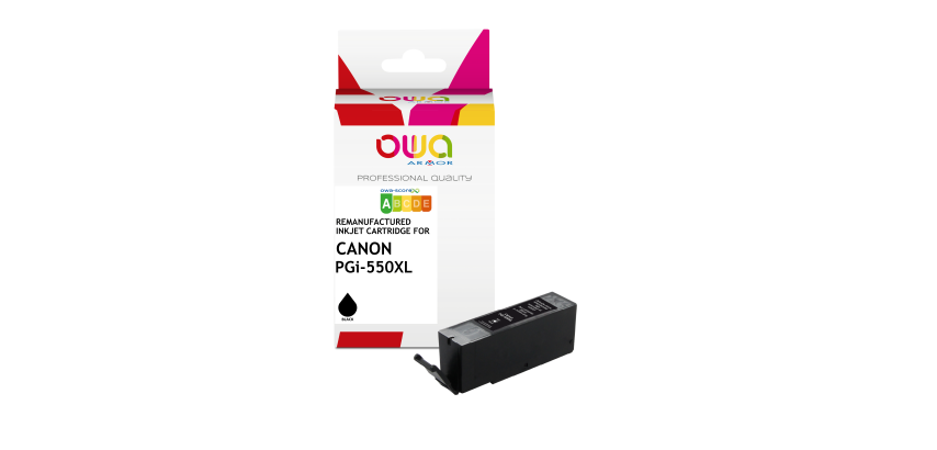Cartouche d'encre remanufacturée OWA - haute capacité - Noir - pour CANON PGi-550XL