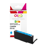 Cartouche d'encre remanufacturée OWA - haute capacité - Cyan - pour CANON CLi-551XL C