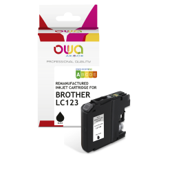 EN_Cartouche d'encre remanufacturée OWA - standard - Noir - pour BROTHER LC123 B