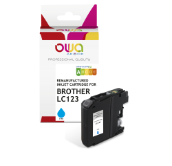 EN_Cartouche d'encre remanufacturée OWA - standard - Cyan - pour BROTHER LC123 C