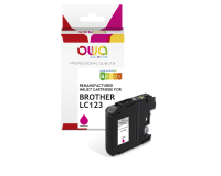 Cartouche d'encre remanufacturée OWA - standard - Magenta - pour BROTHER LC123 M
