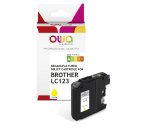 Cartouche d'encre remanufacturée OWA - standard - Jaune - pour BROTHER LC123 Y