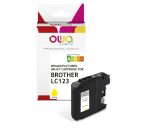Cartouche d'encre remanufacturée OWA - standard - Jaune - pour BROTHER LC123 Y